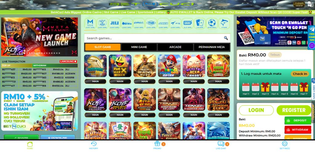 Bet4Cuci Casino Website